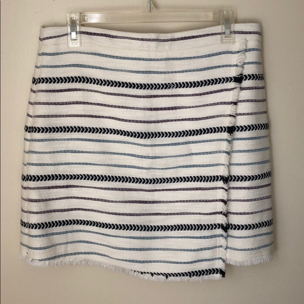 Loft Striped Pencil Skirt